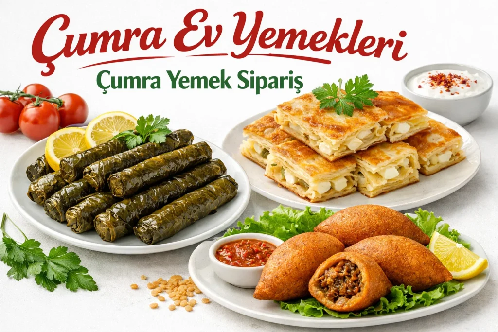 Çumra’da ev yapımı, doğal ve katkısız yemekleri ayağınıza kadar getiriyoruz. Hem de gerçekten “anne yemeği” tadında!