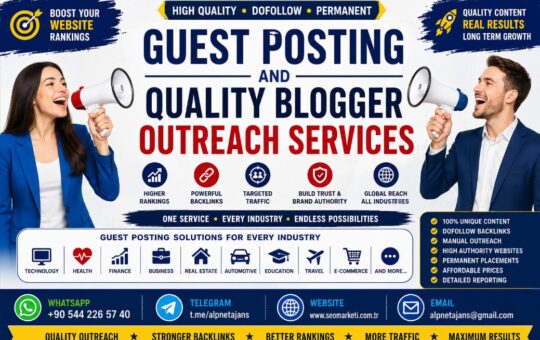 Guest Posting and Quality Blogger Outreach Services